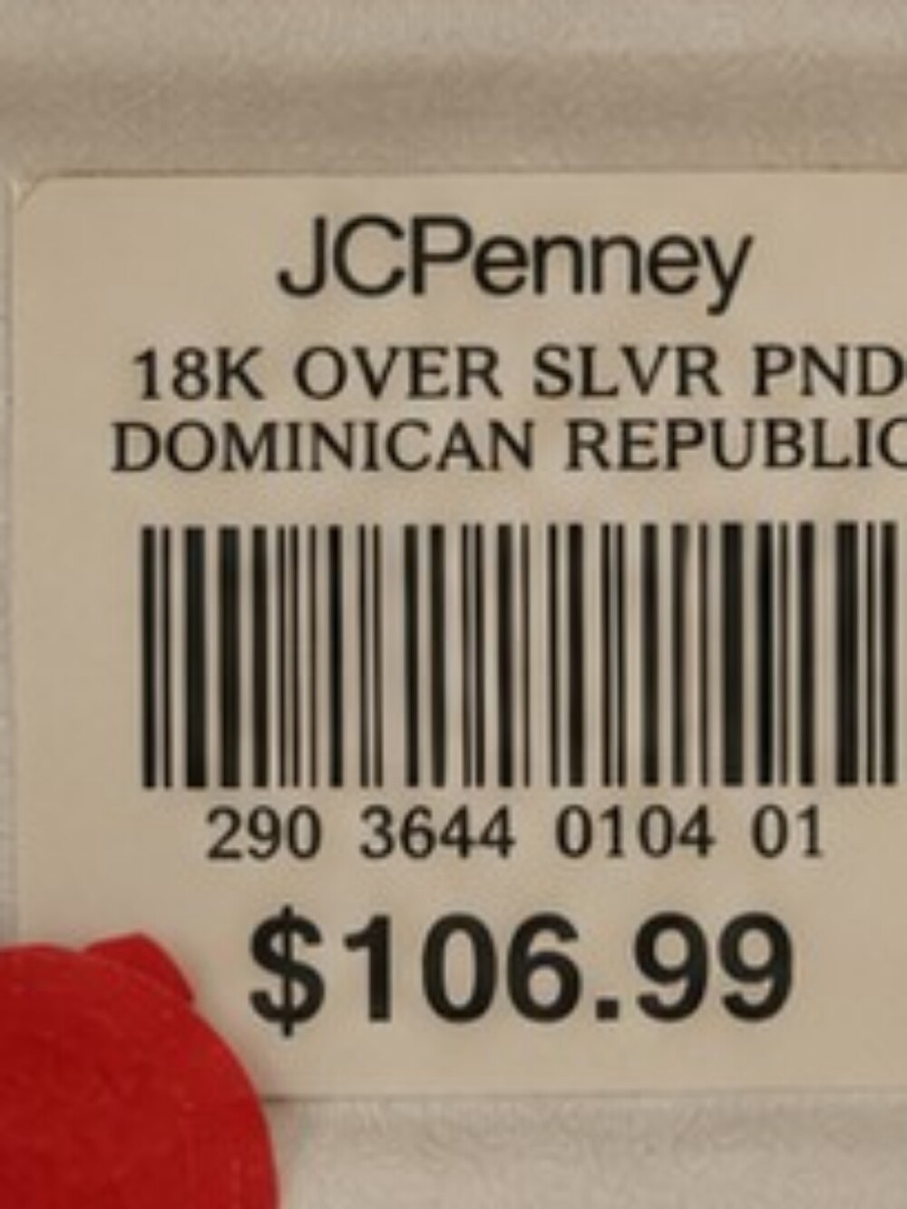 NIB 18K Gold Over Sterling Silver Guardian Angel Pendant Necklace JC Penney 18" - Picture 6 of 11
